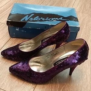 Vintage Sequin Pumps